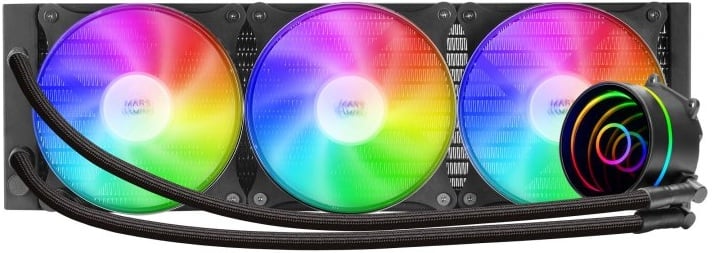 Refrigeração Líquida MARS GAMING ML-ONE360 360mm RGB Espelho Infinito Preto - Imagem 2