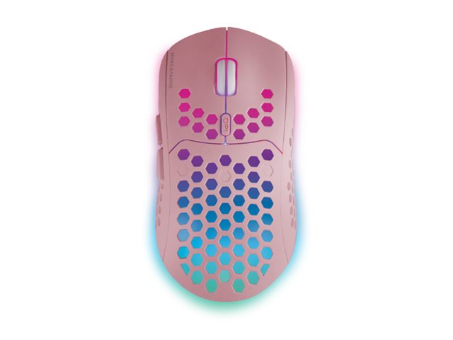 Rato Mars Gaming MMW3 Sem Fios Rosa