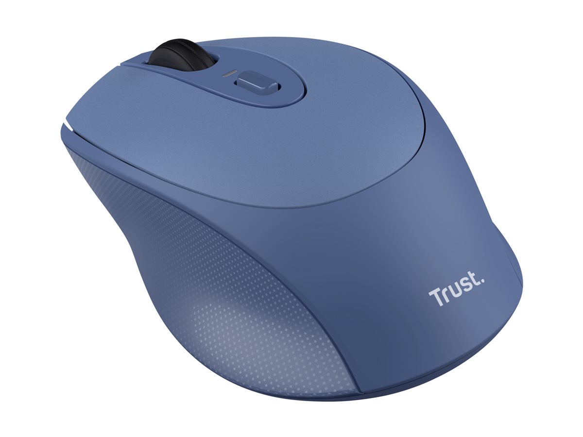 Rato Trust Zaya Sem Fios Recarregável Ambidextro Azul - Imagem 5
