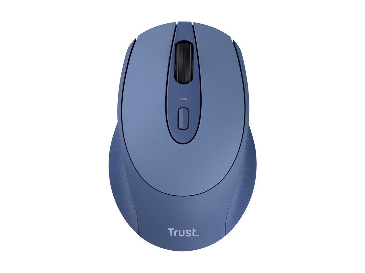 Rato Trust Zaya Sem Fios Recarregável Ambidextro Azul - Imagem 3