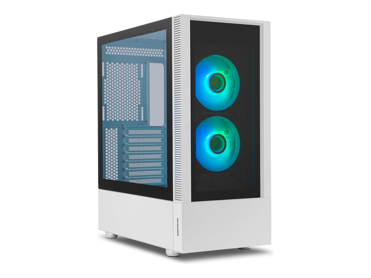 Caixa NOX HUMMER NEMESIS ATX Vidro Temperado ARGB Branca