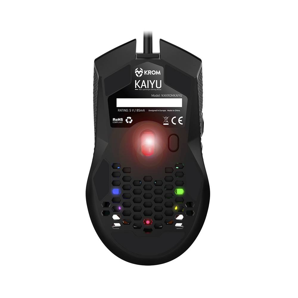 Rato NOX KROM KAIYU RGB Gaming Preto - Imagem 3