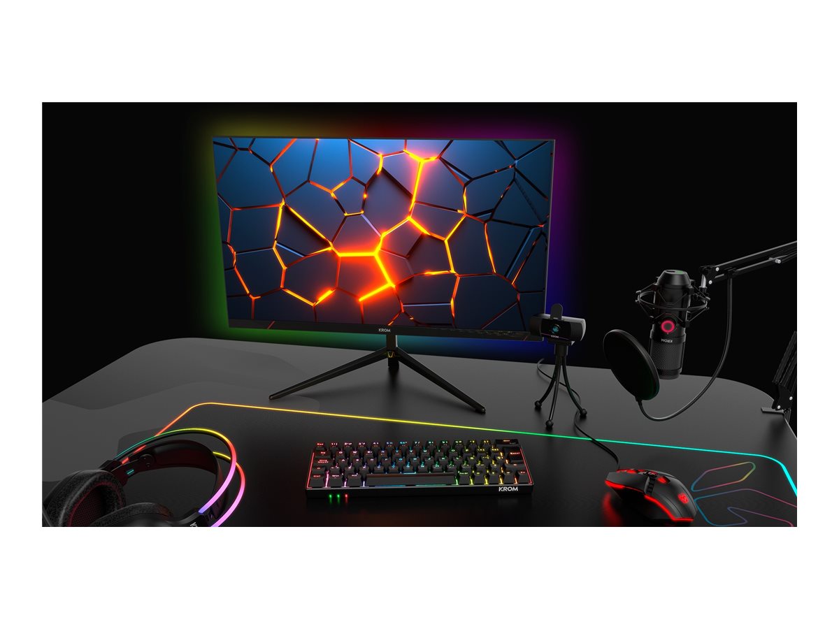 Monitor Krom Kertz 27" Gaming 200Hz IPS Full HD Preto - Imagem 9