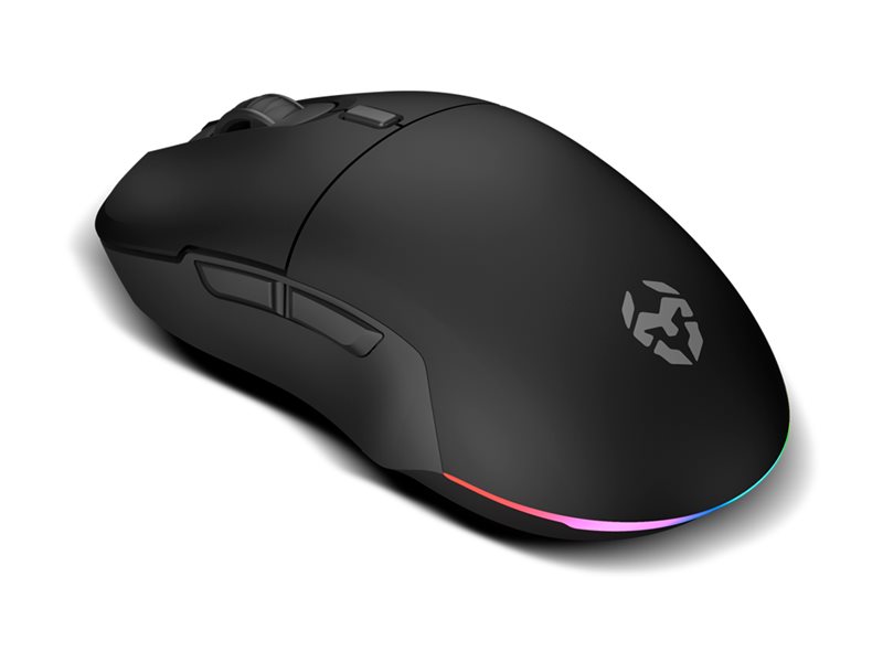 Rato Gaming Krom Komet Ergonómico Sem Fios RGB Preto - Imagem 3