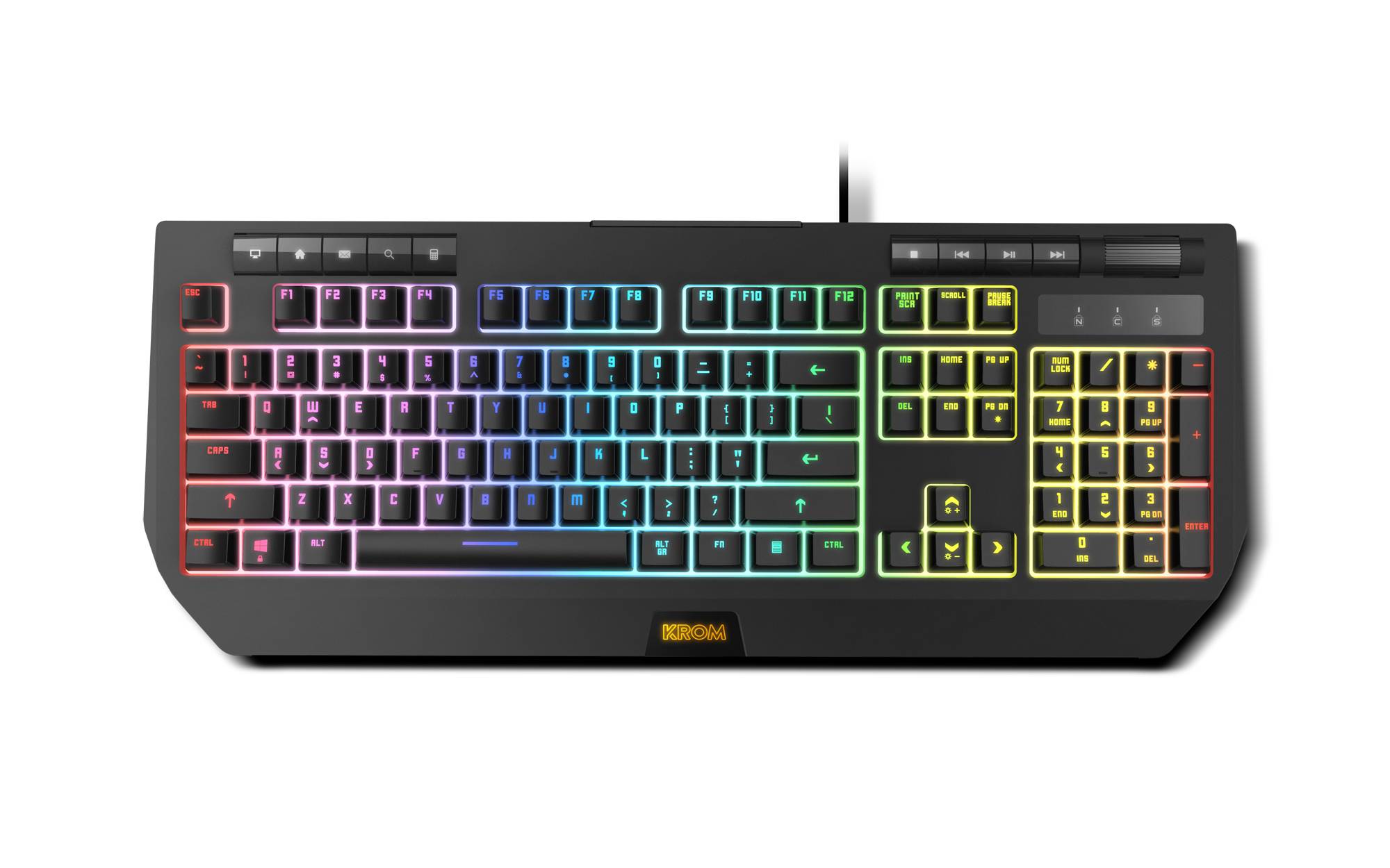 Teclado Gaming NOX KROM KUMA Semi-Mecânico RGB Layout PT - Imagem 8