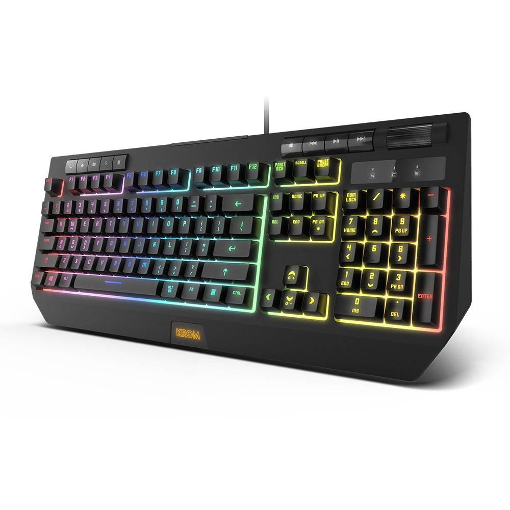 Teclado Gaming NOX KROM KUMA Semi-Mecânico RGB Layout PT
