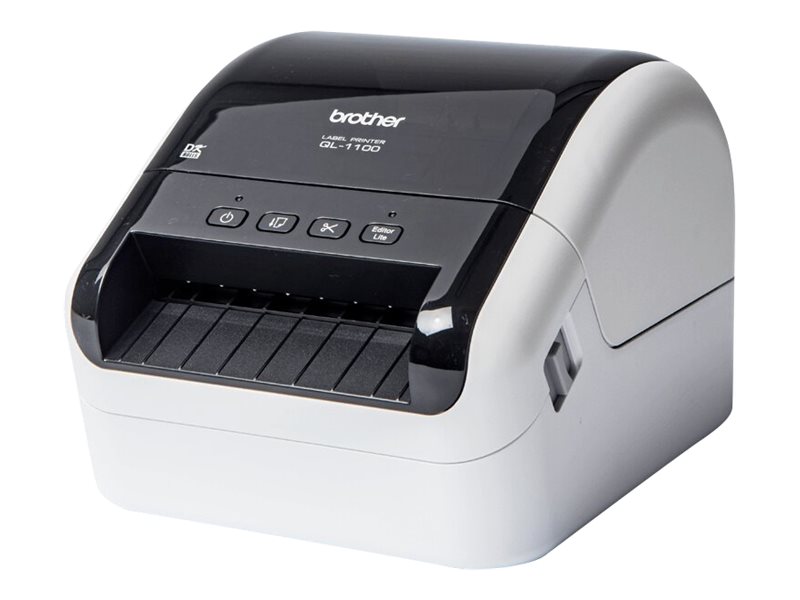 Impressora de Etiquetas Brother QL-1100c Cortador Preto Branco