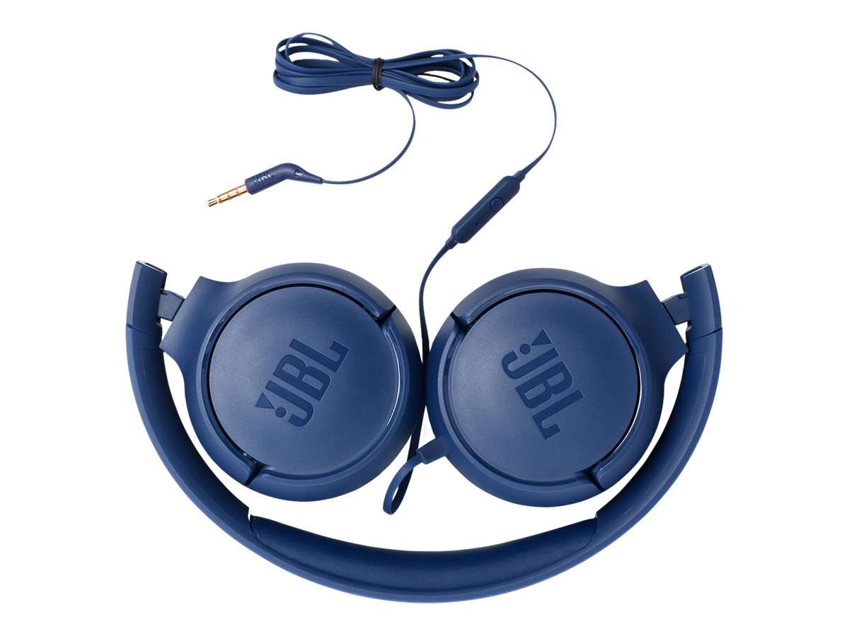 Auscultadores JBL TUNE 500 Com Cabo Microfone Azul - Imagem 6