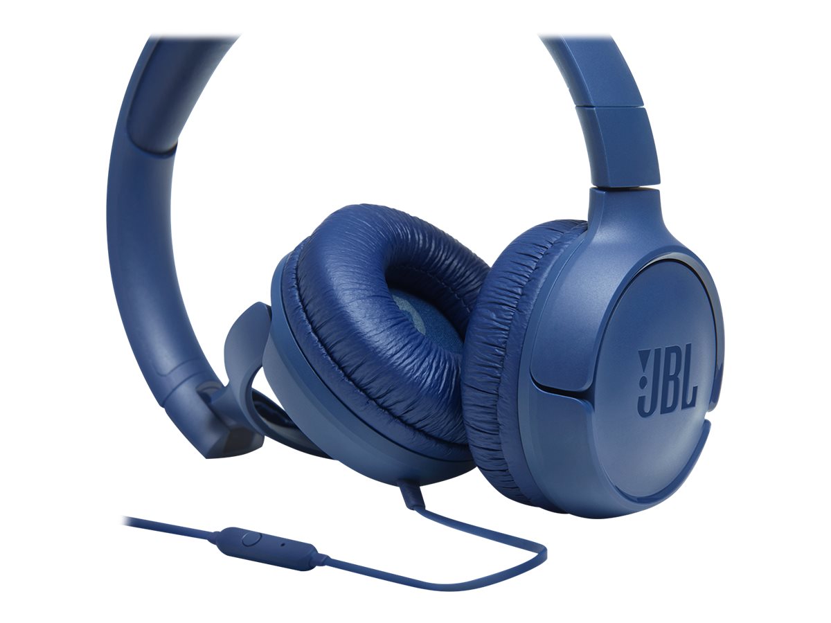 Auscultadores JBL TUNE 500 Com Cabo Microfone Azul - Imagem 1