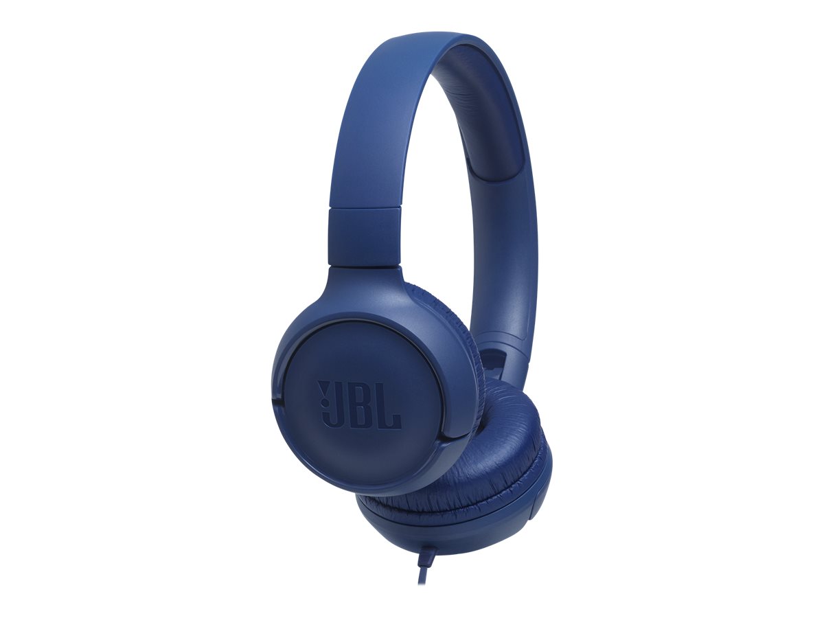 Auscultadores JBL TUNE 500 Com Cabo Microfone Azul - Imagem 4