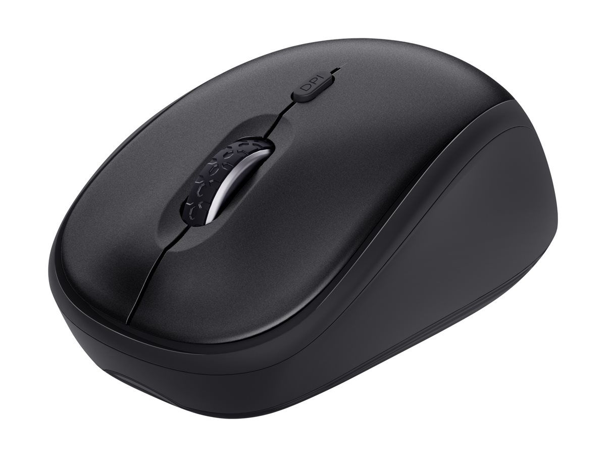 Kit Teclado Rato Trust Ody II Sem Fios Silencioso Full Size PT Preto - Imagem 4