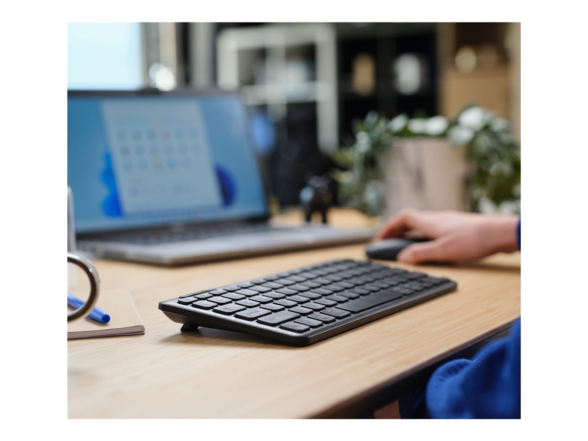 Kit Teclado Rato Trust Lyra Sem Fios Multi-Dispositivo Preto PT - Imagem 7