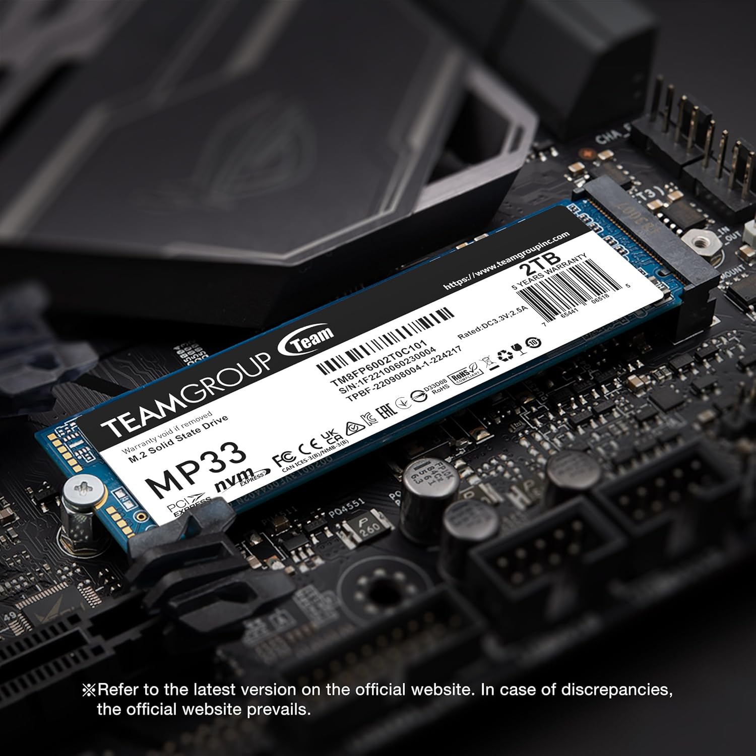 TEAM GROUP SSD MP33 NVME 256GB M.2 PCIE 3.0 - Imagem 3