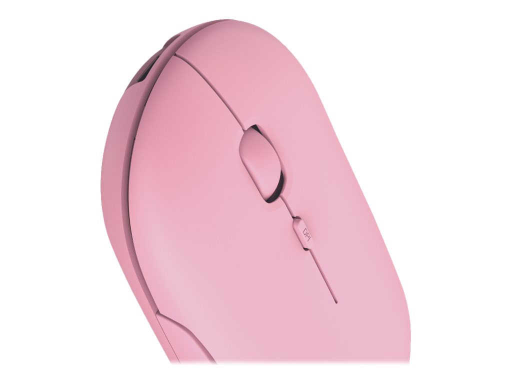Rato Trust Puck Sem Fios Bluetooth Rosa - Imagem 5