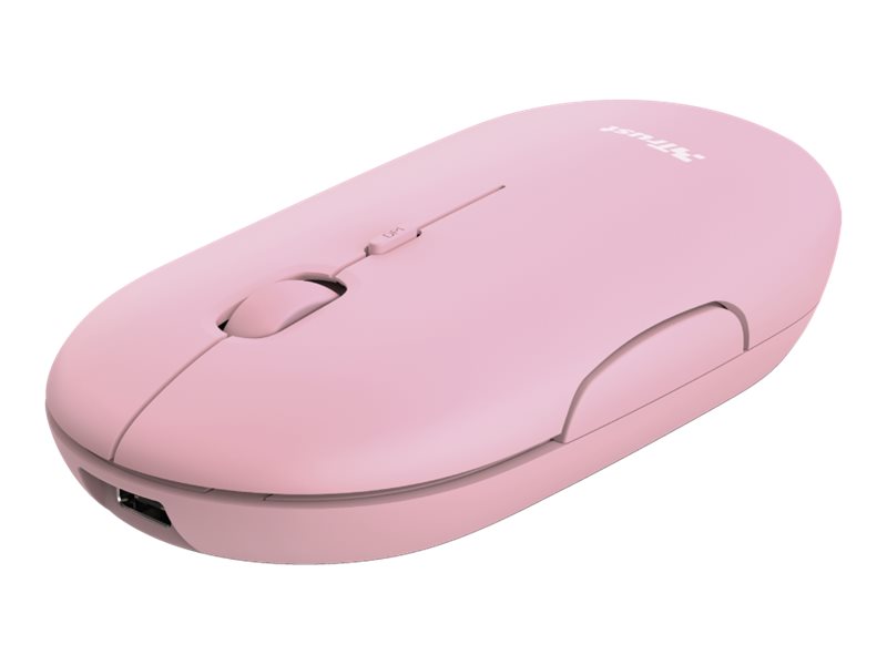 Rato Trust Puck Sem Fios Bluetooth Rosa - Imagem 3