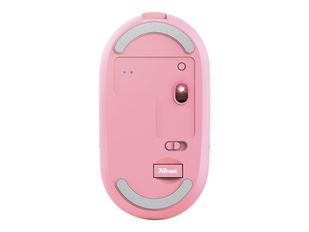 Rato Trust Puck Sem Fios Bluetooth Rosa - Imagem 4