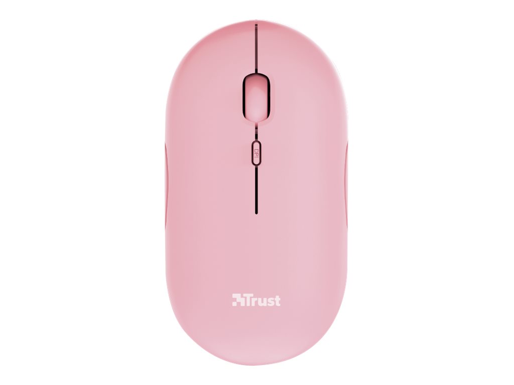 Rato Trust Puck Sem Fios Bluetooth Rosa - Imagem 2