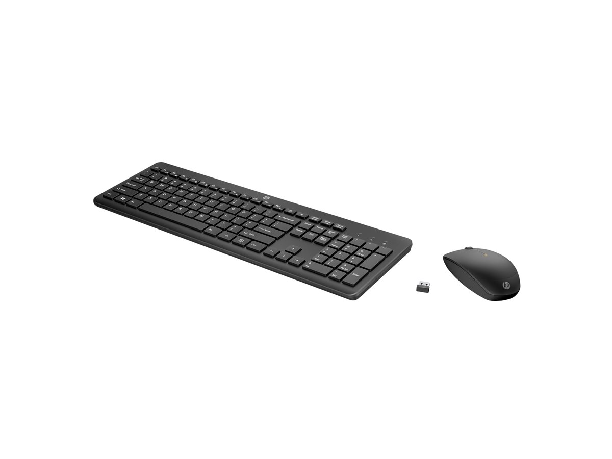 Conjunto Teclado Rato HP 235 Full Size Sem Fios PT Preto - Imagem 2
