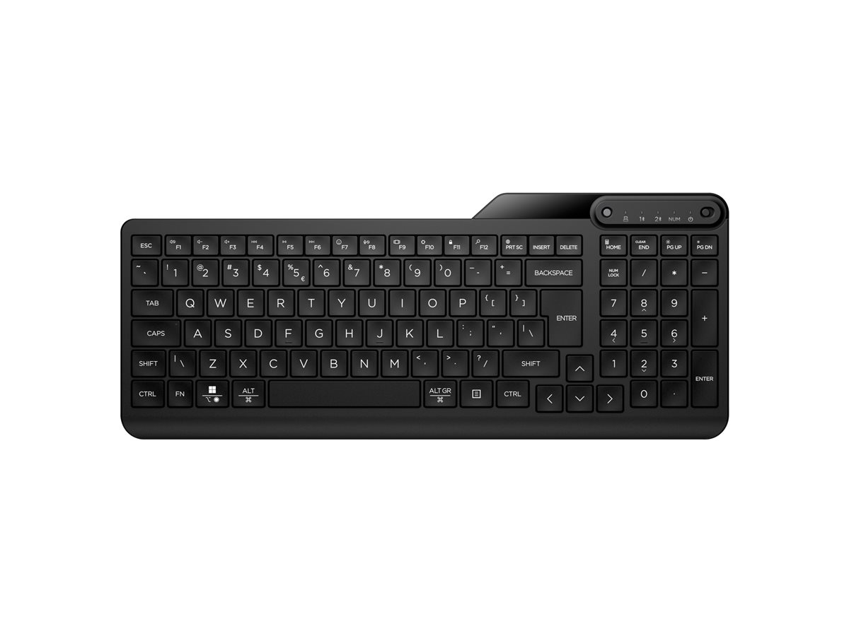 Teclado HP 475 Sem Fios Duplo Modo Multi Dispositivo PT Preto - Imagem 3