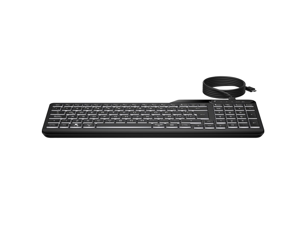 Teclado HP 405 65% Multidispositivo Retroiluminado PT Preto - Imagem 3