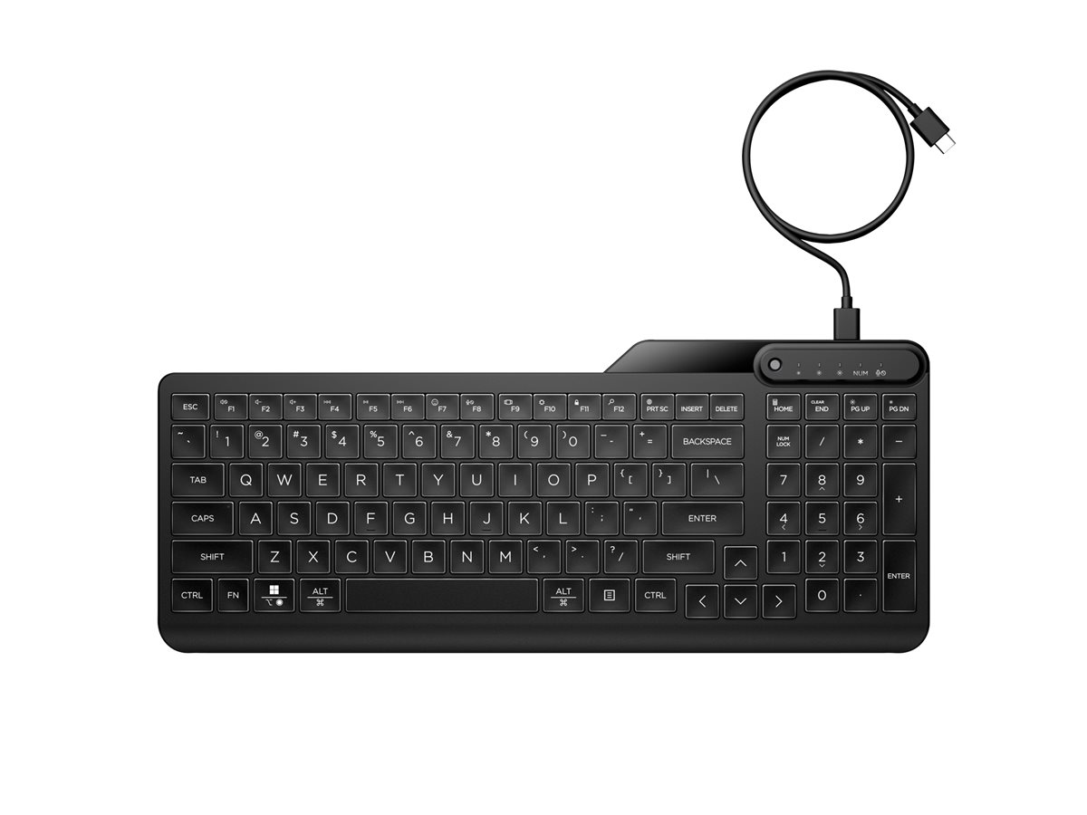 Teclado HP 405 65% Multidispositivo Retroiluminado PT Preto - Imagem 4