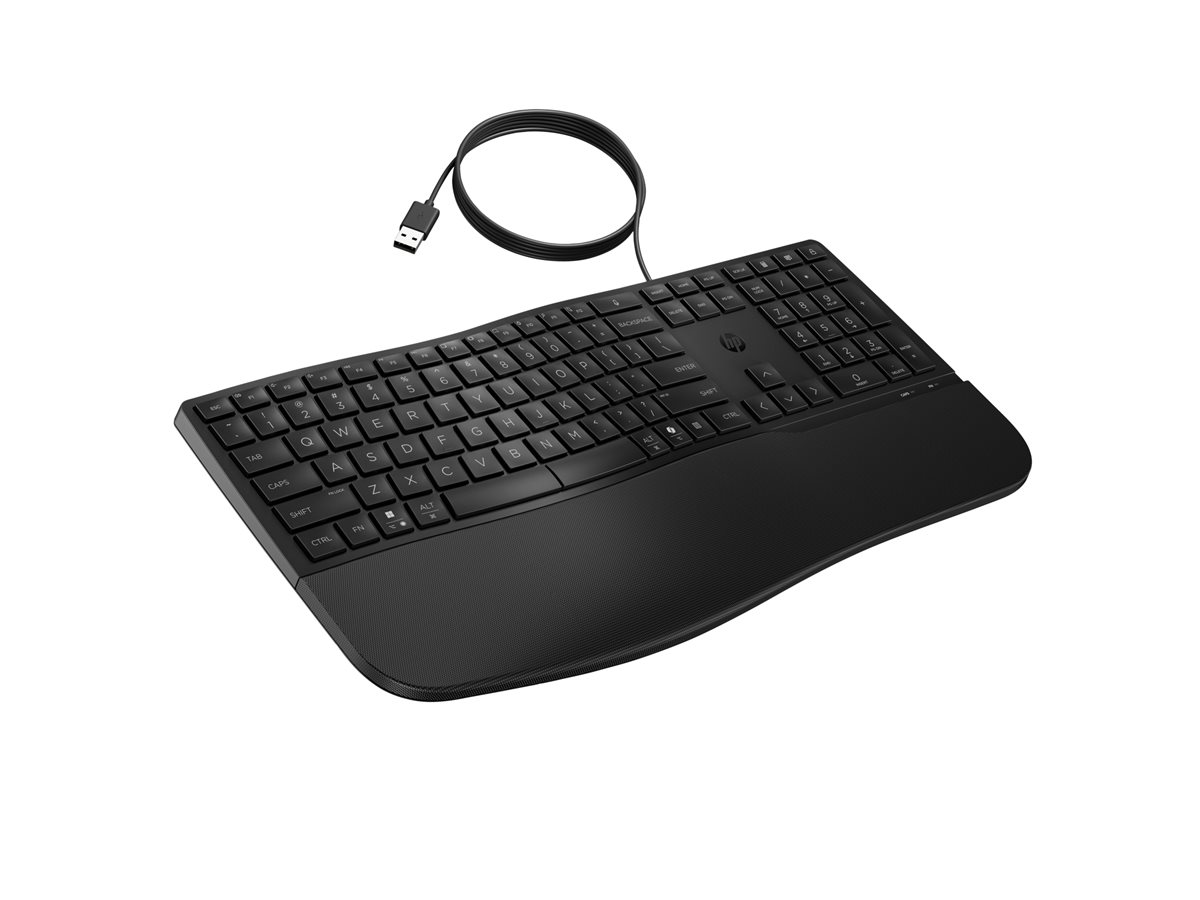 Teclado HP 485 Comfort Full Size PT Multi-Dispositivo Preto - Imagem 8