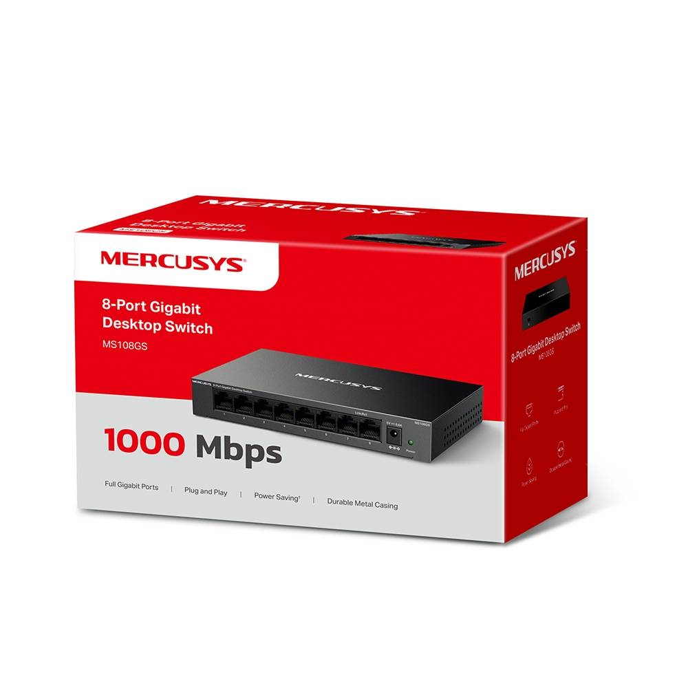 MERCUSYS 8-PORT GIGABIT SWITCH - Imagem 6