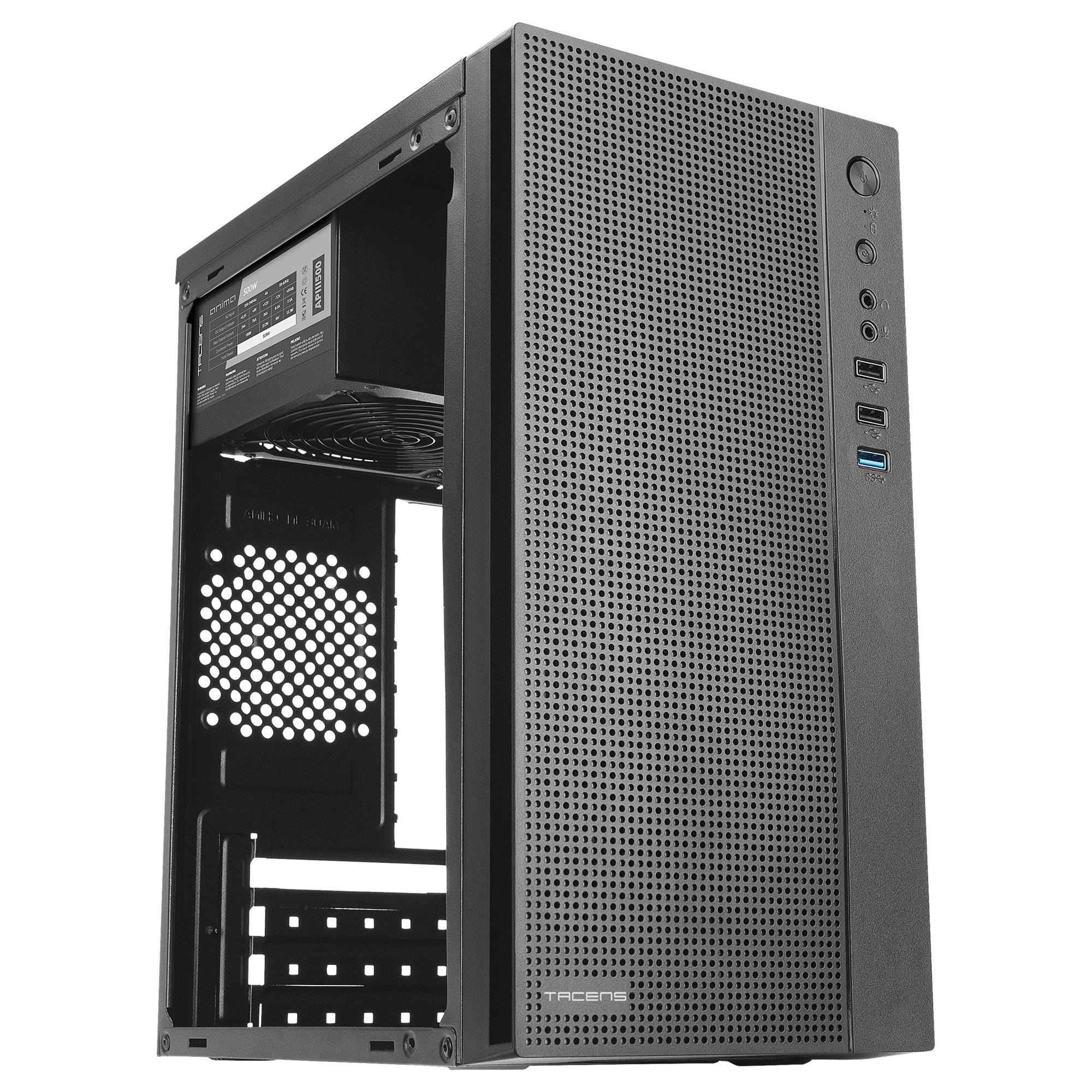 Caixa Micro-ATX Tacens Anima AC5500 Fonte 500W Mesh USB 3.0 Preto - Imagem 3