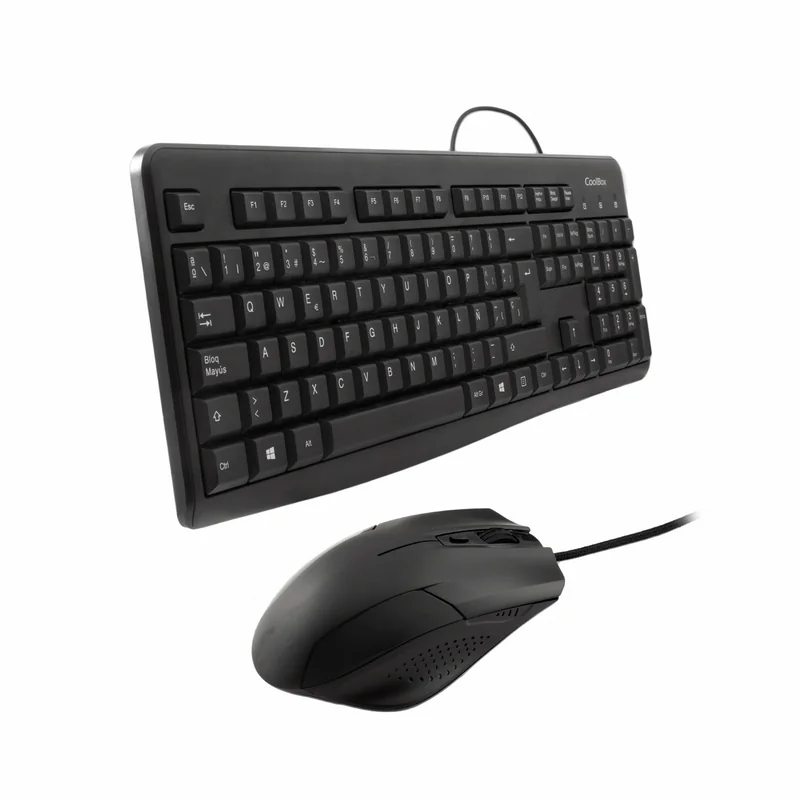 Combo Teclado e Rato CoolBox com Fio USB Preto - Imagem 2