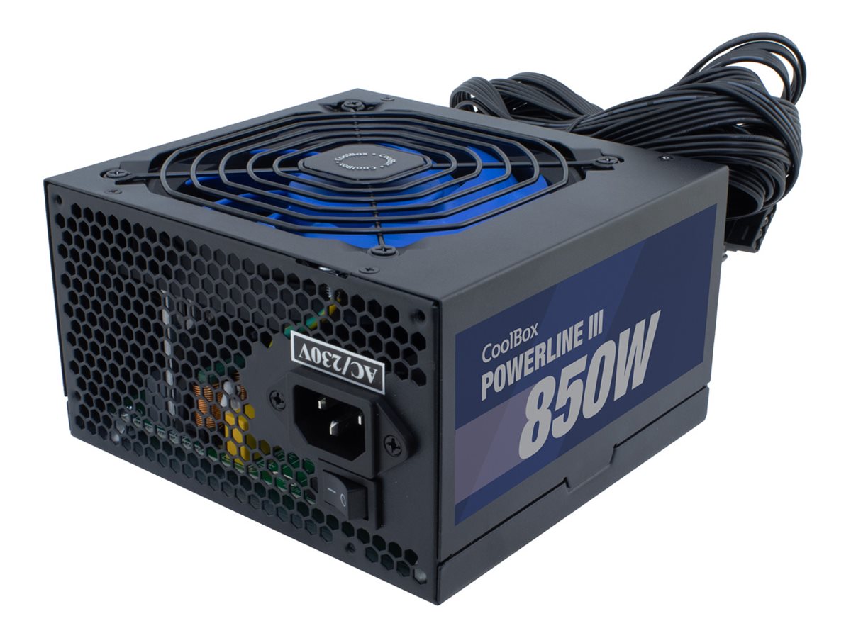 Fonte de Alimentação CoolBox PowerLine3 850W PFC Ativo Preto
