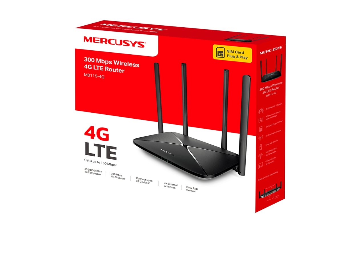 Router 4G Mercusys MB115-4G V1 2.4 GHz
