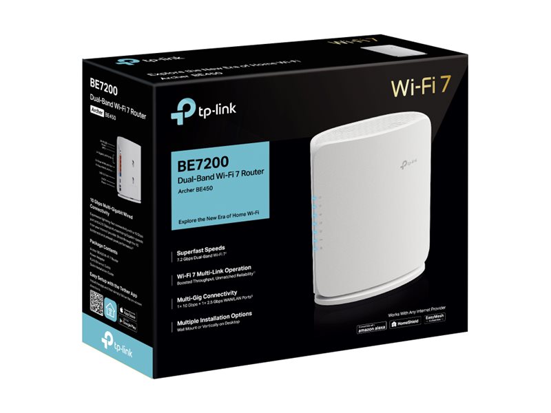 Router TP-Link Archer BE450 Wi-Fi 7 Multi-Gig 2.5GbE 10GbE