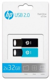 HP 2 x 32GB v212w USB 2.0 Twin Pack Pen Drive - Imagem 3