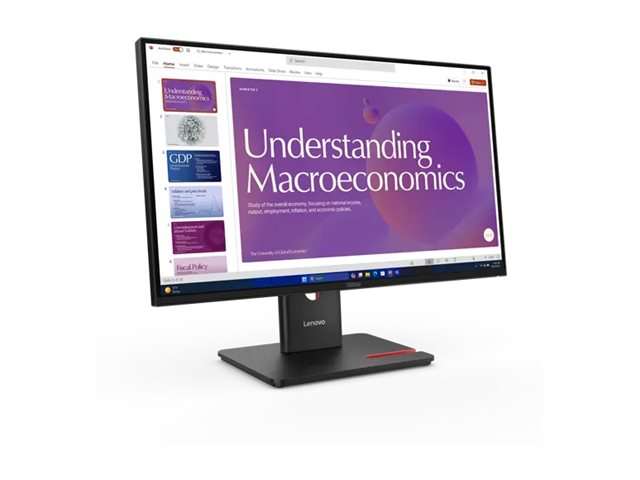 Monitor Lenovo ThinkVision T24d-40 24" 120Hz IPS USB-C Preto - Imagem 4