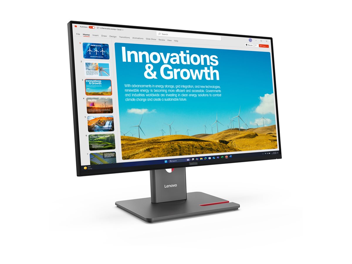 Monitor Lenovo ThinkVision P24QD 24" QHD 120Hz IPS USB-C Preto - Imagem 2
