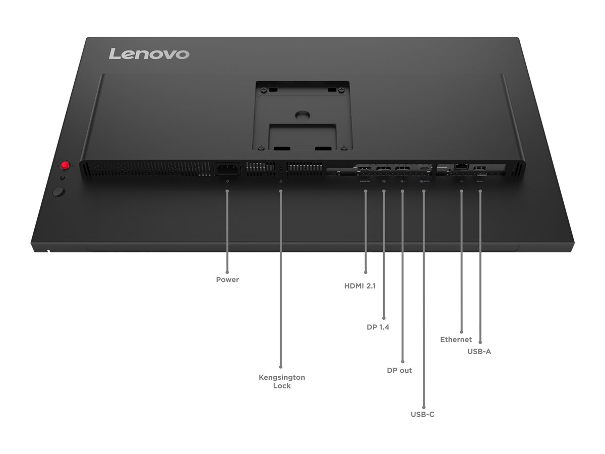 Monitor Lenovo ThinkVision T27qd-40 27" QHD 120Hz IPS Preto Eclipse - Imagem 4