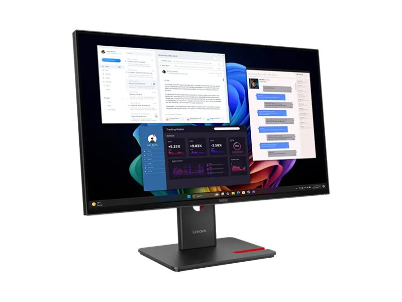 Monitor Lenovo ThinkVision T27UD-40 27" 4K IPS USB-C Preto Eclipse - Imagem 4