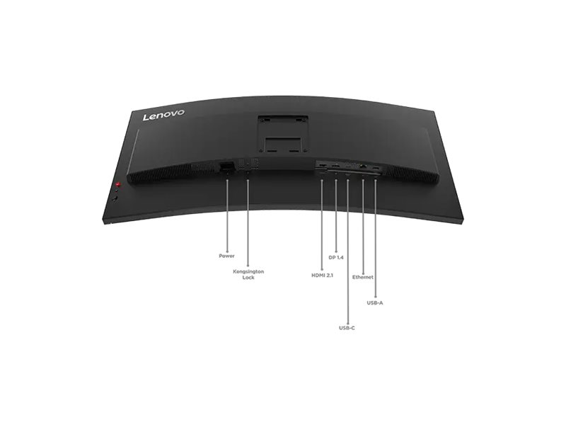 Monitor Curvo Lenovo ThinkVision T34WD-40 34" UWQHD Preto Eclipse - Imagem 5