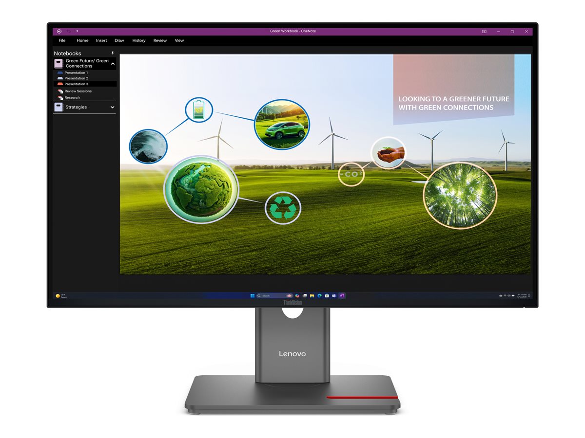 Monitor Lenovo ThinkVision P27Q-40 27" QHD IPS 120Hz Preto - Imagem 2