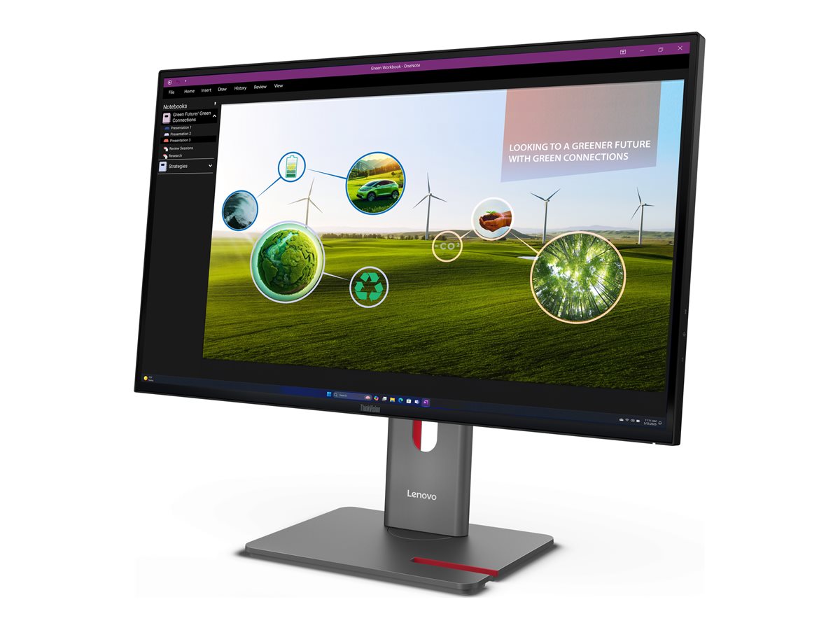 Monitor Lenovo ThinkVision P27Q-40 27" QHD IPS 120Hz Preto - Imagem 5