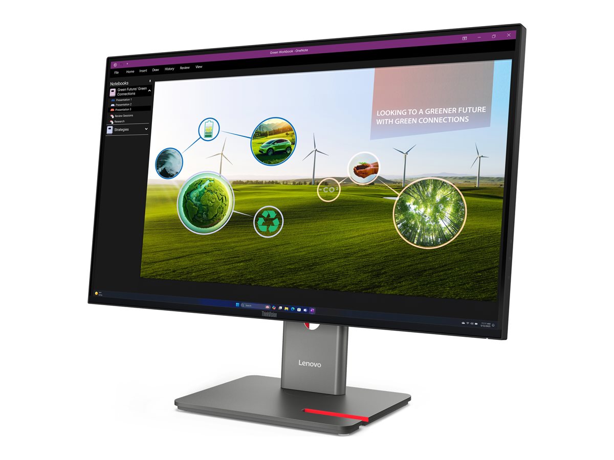 Monitor Lenovo ThinkVision P27Q-40 27" QHD IPS 120Hz Preto - Imagem 10