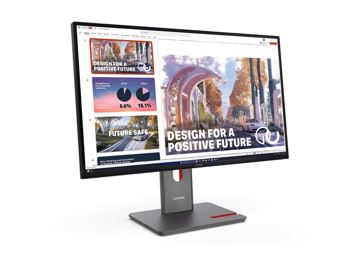 Monitor Lenovo ThinkVision P27QD-40 27" QHD 120Hz IPS Preto Brilhante - Imagem 2