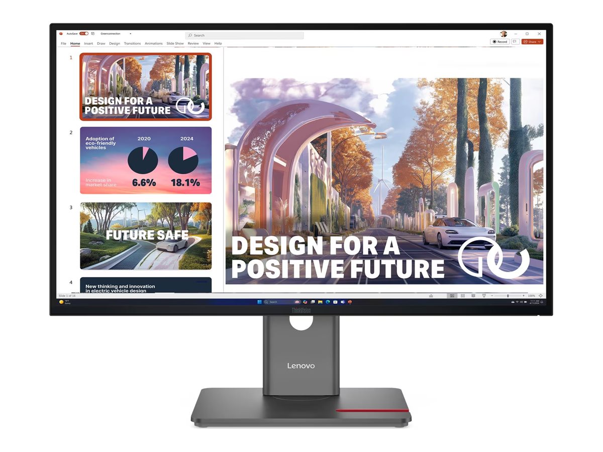 Monitor Lenovo ThinkVision P27QD-40 27" QHD 120Hz IPS Preto Brilhante - Imagem 7