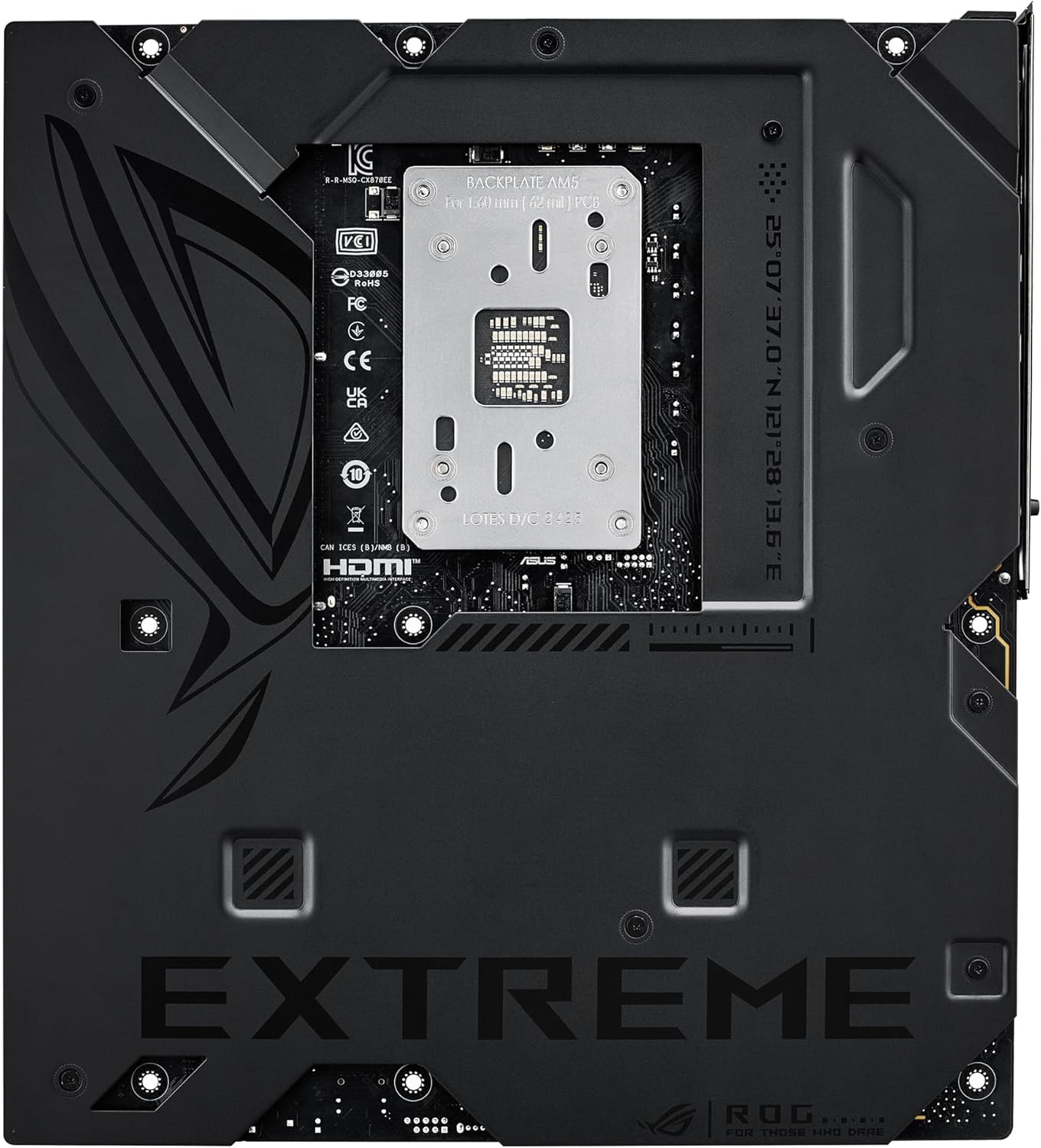 ASUS ROG CROSSHAIR X870E EXTREME - Placa-mãe - ATX - Socket AM5 - AMD X870E Chipset - USB4, USB-C 3.2 Gen2, USB 3.2 Gen 2, USB-C 3.2 Gen 2x2, USB 3.2 Gen 1 - Wi-Fi 7, Bluetooth, 5 Gigabit Ethernet, 10 Gigabit LAN - gráfico integrado (necessário CPU) - HD Audio (8-canais) - Imagem 14
