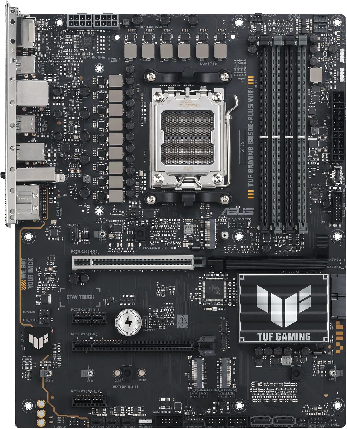 Motherboard ASUS TUF GAMING B650E-PLUS WIFI Socket AM5 Chipset AMD B650 ATX DDR5 PCIe 5.0 Wi-Fi 6E Bluetooth - Imagem 13