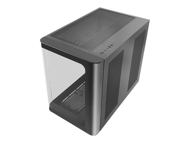 Caixa Gaming Mid Tower MARS GAMING MC-FUSION ATX Vidro Temperado Preto - Imagem 1