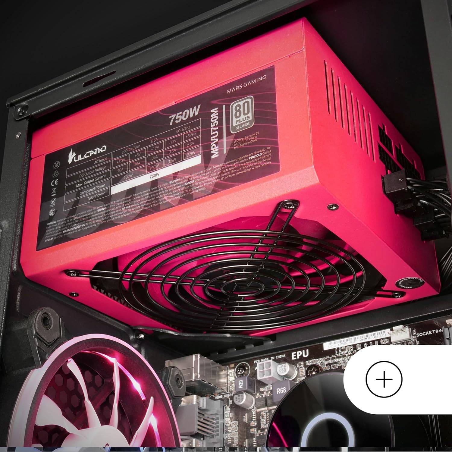 Fonte de Alimentação MARS GAMING MPVU750M 750W Modular 80 Plus Silver - Imagem 5