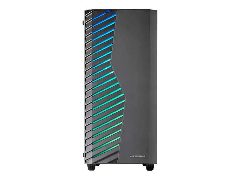 Caixa ATX Mars Gaming MC-VAULT Vidro Temperado Preto - Imagem 1