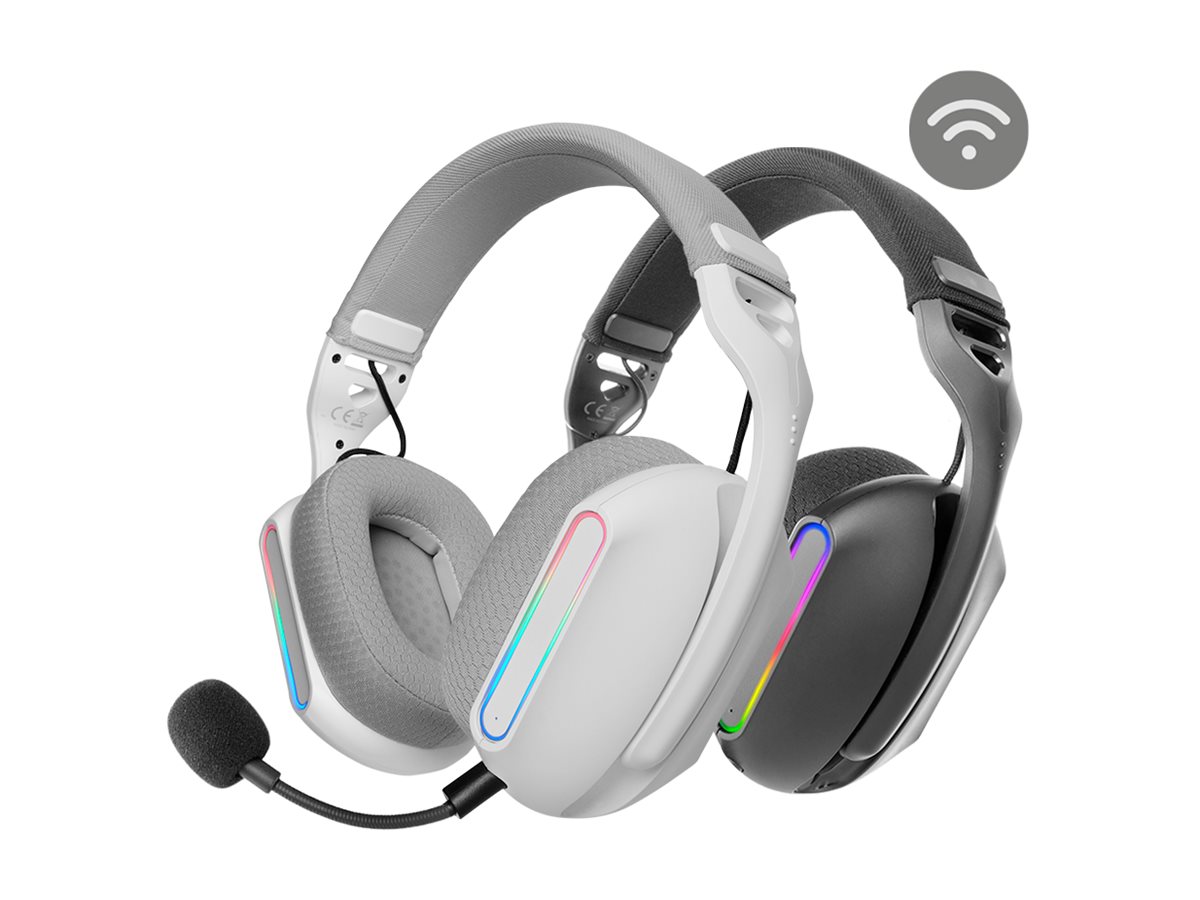 Auscultadores MARS GAMING MHW-PRO 7.1 Surround Com Fios Branco - Imagem 2