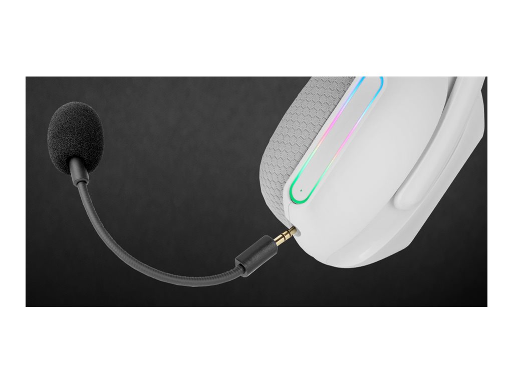 Auscultadores MARS GAMING MHW-PRO 7.1 Surround Com Fios Branco - Imagem 3